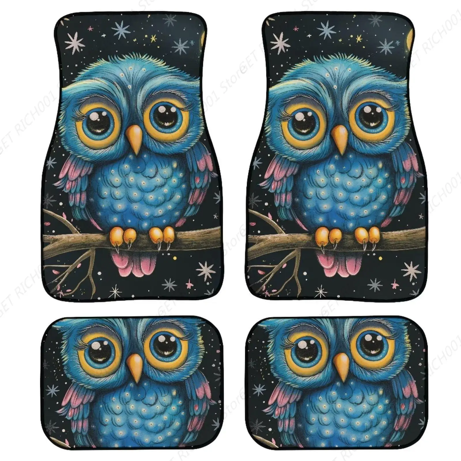 

Alfombrillas Universales Para Coche Con Diseño Búho, Alfombrillas Goma Para El Suelo L Coche, Alfombrillas Автомобили Goma