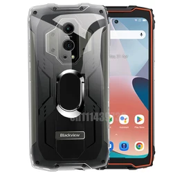 Shockproof Ring Holder For Blackview BV9300 Case Soft Silicone TPU Protective Holder Cover For Blackview BV9300
