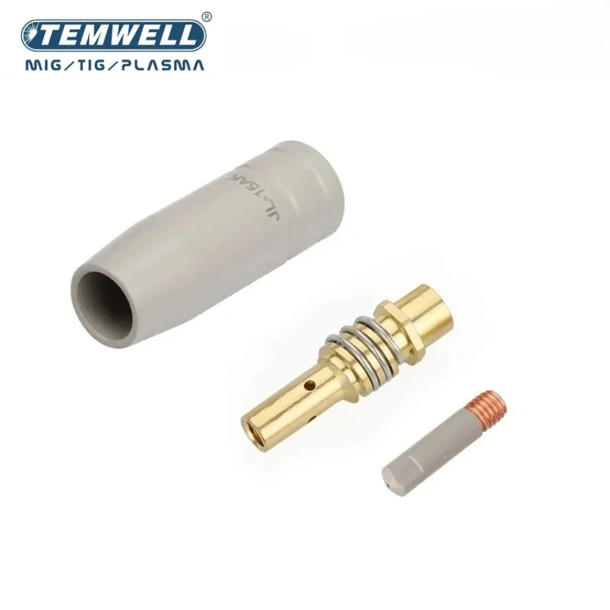 

TEMWELL 15Ak New Coating Protection nozzle 0.8/1.0/1.2mm MIG Torch Gas Nozzle Tip Holder of 15AK MIG MAG Welding Torch