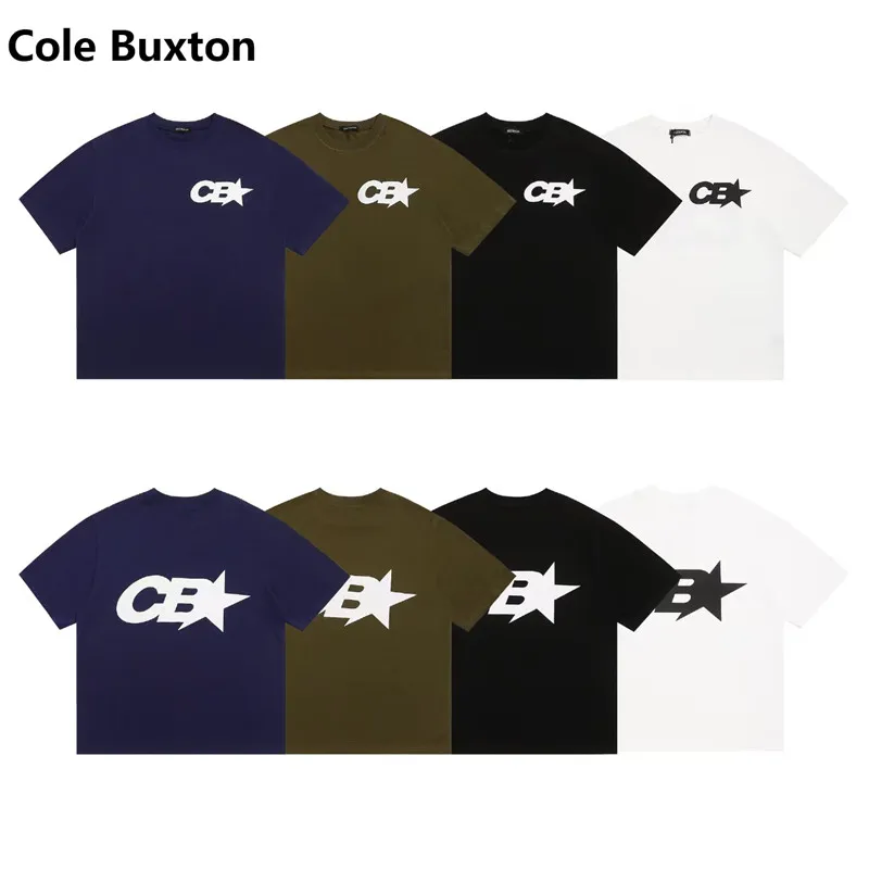 Cole Buxton Minimalist Motto Western Streetwear Brand Relaxed-Fit Pure Cotton Short-Sleeve T-Shirt Base Layer