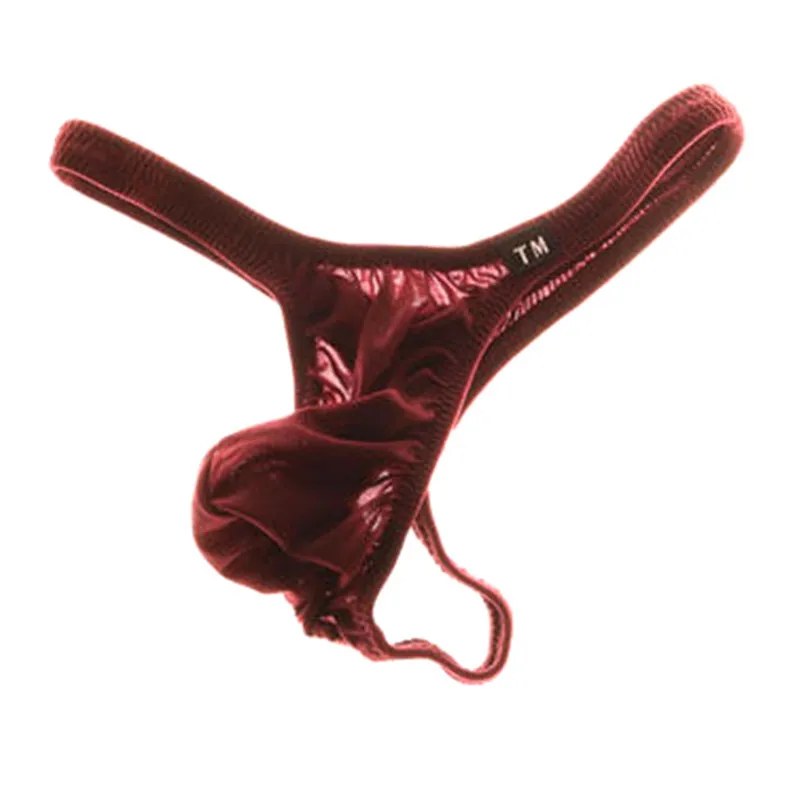 Mens G String Pouch Thong Thin Elastic Nylon Sexy Single T-back Underwear Breathable Comfort Male Intimate Panties Youth Panties