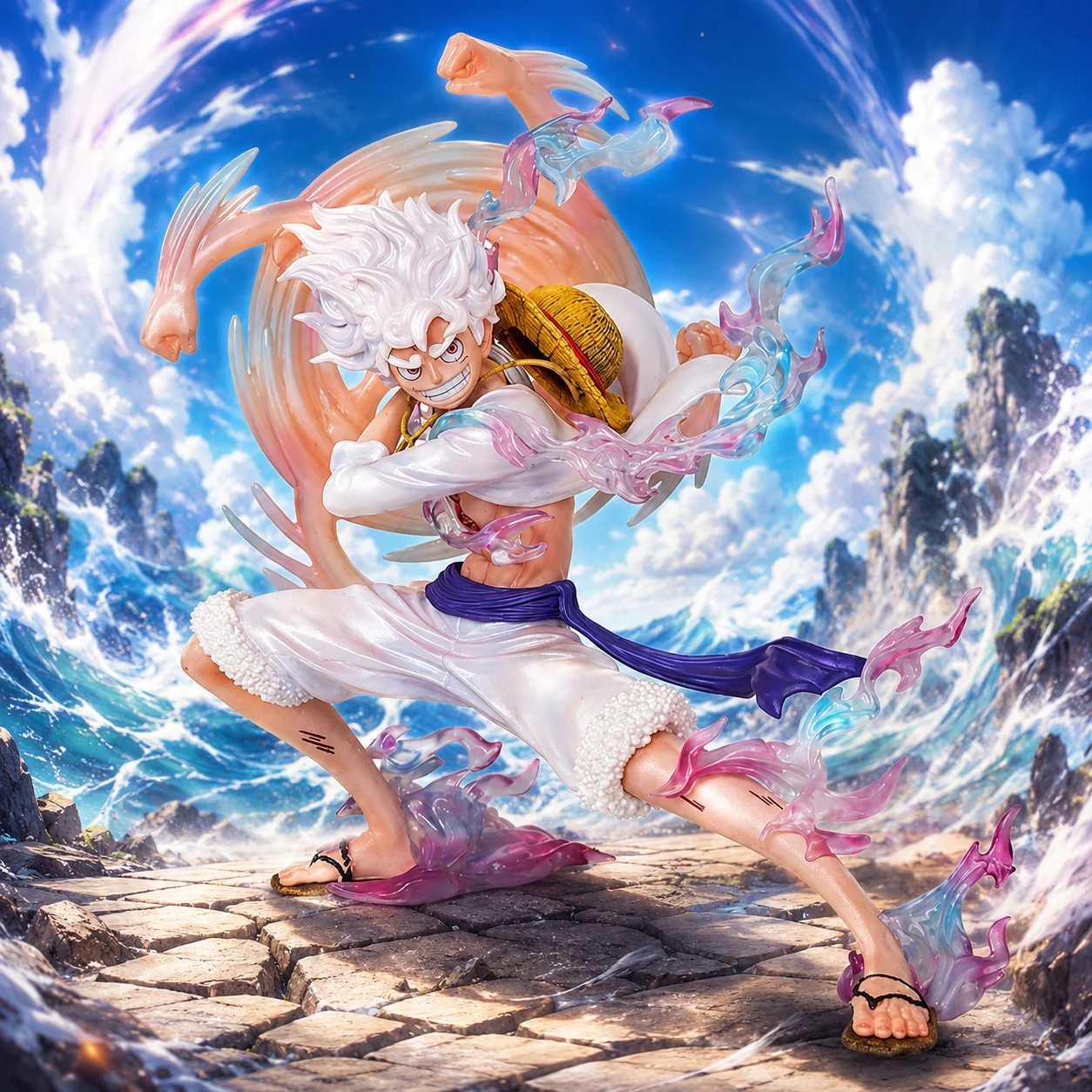 One Piece Luffy Anime Actionfigur Modell Statue Desktop-Ornament Sammlerstück Kleines Geschenk Halloween Weihnachten Valentinstag Geschenkdekoration