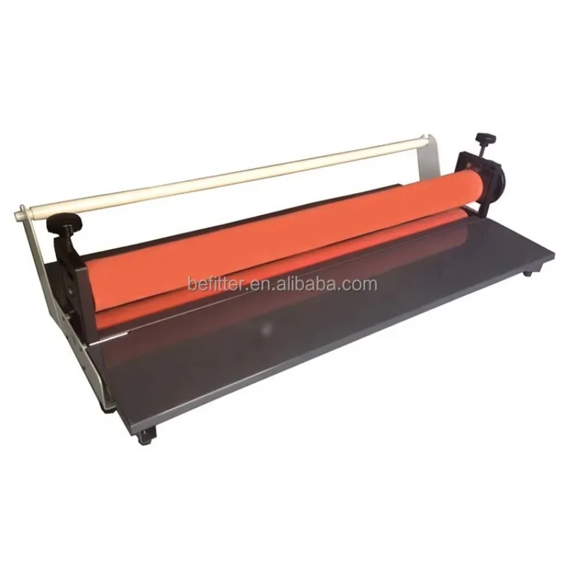 LBS1300 1300mm 51 Inches Wide Format PVC Film Hand Crank Cold Laminator Machine Factory Price For A4 A3 A5 Paper Sizes
