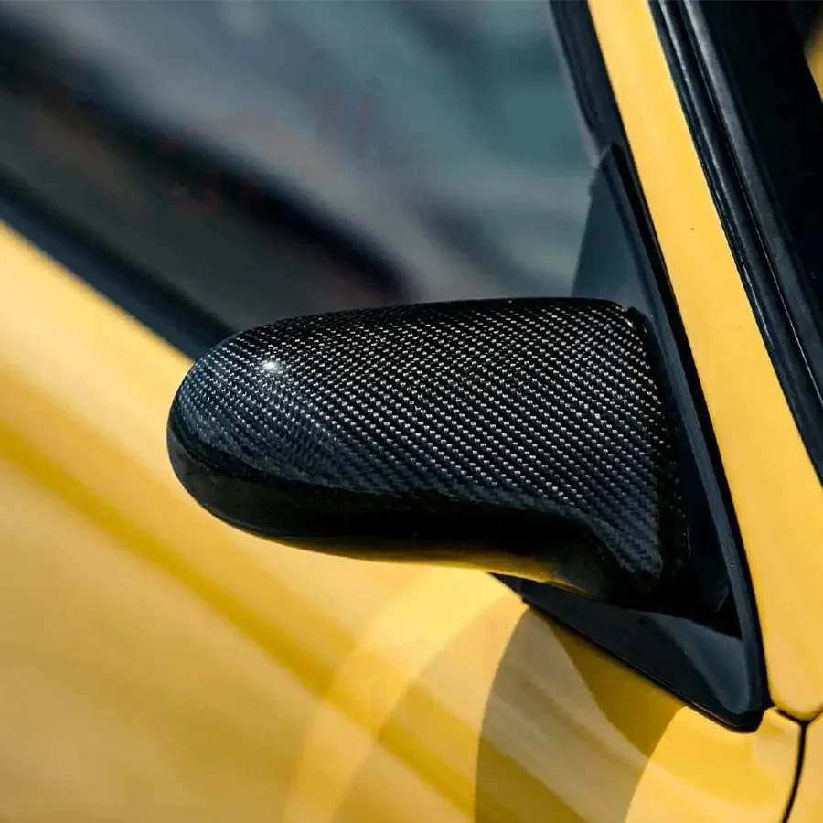 High Quality Spoon Style Carbon Fiber Car Side Mirror JDM Carbon Rear View Mirror With Blue Lens For EG EK 92-00