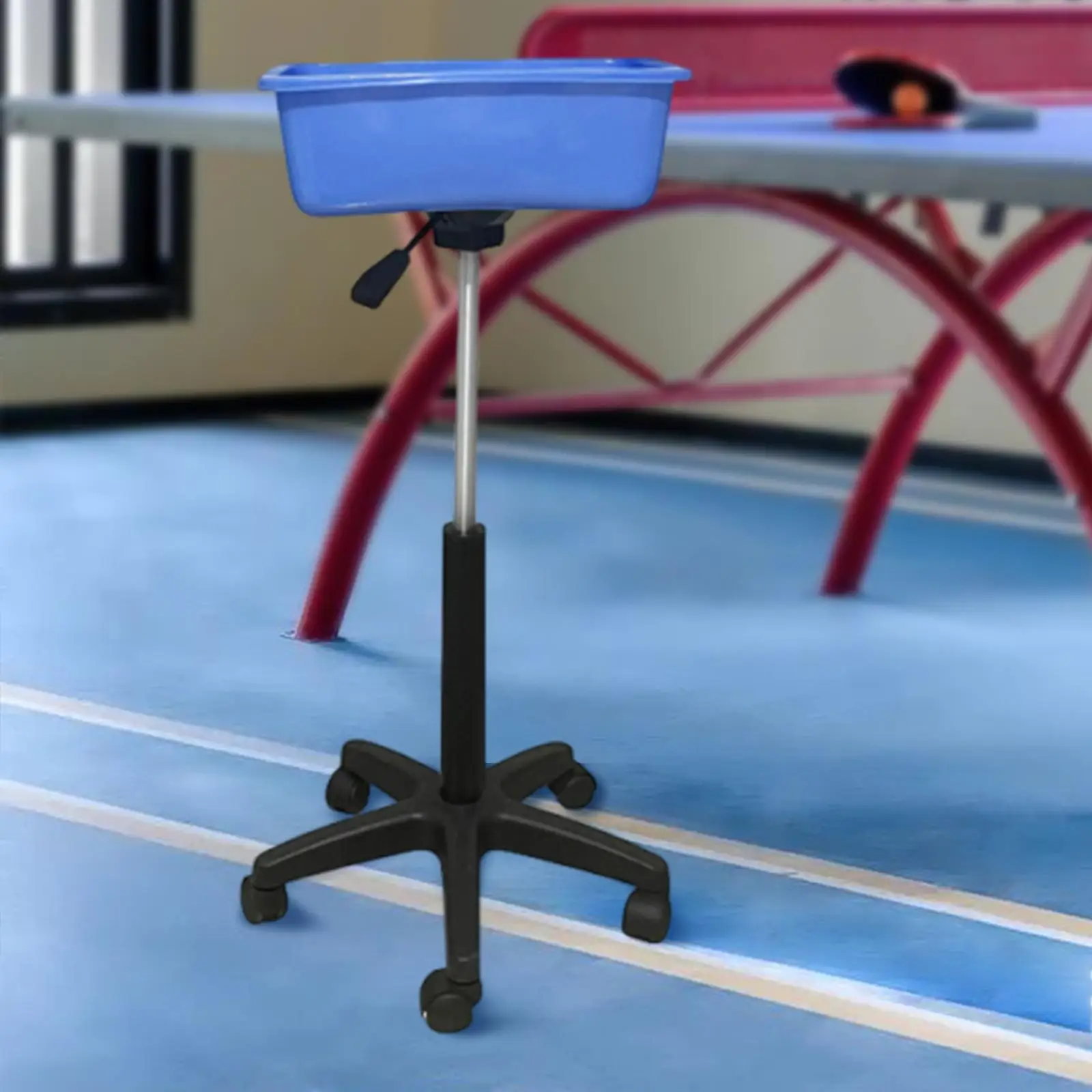 

Ball Storage Stand Large Capacity Container Universal Height Adjustable Training Ball Collection Basket for Training Home Gym