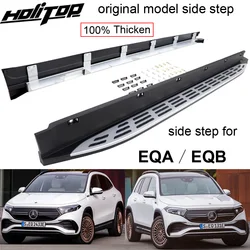 HOT side step bar pedal running board for Mercedes-Benz EQA  EQB 2022 2023 2024 2025,original style,Thicken design,load 300kg