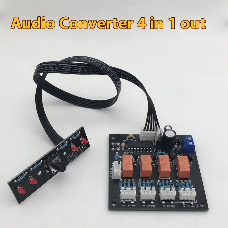 

DIY 4-in-1-out Audio Select Switch Board Audio Signal Converter Finished Board