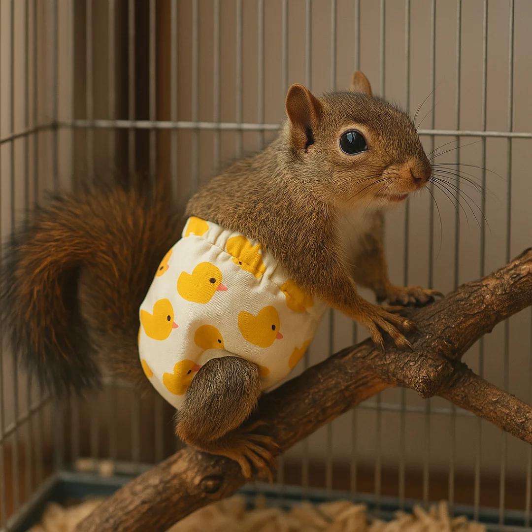 Squirrel diapers, disposable diapers, disposable diapers, outdoor supplies, training, cleaning, water absorbing, pet feeding sup