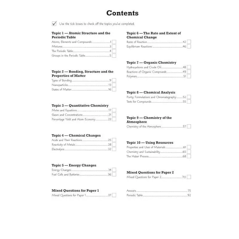 GCSE Chemistry AQA Grade 89 Targeted Exam Practice Workbook Includes Answers CGP BOOKS 9781782948841