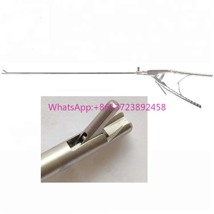 Surgical Laparosopic Instruments Reusable Stainless Steel Operation V-shaped Self-righting Needle Holder Without Teeth