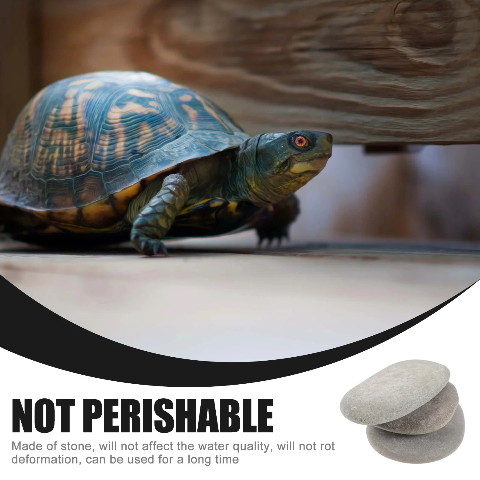 

3Pcs Turtle Tank Basking Stones Stone Platform for Reptile Habitat Aquarium Decoration Turtle Resting Climbing Platform