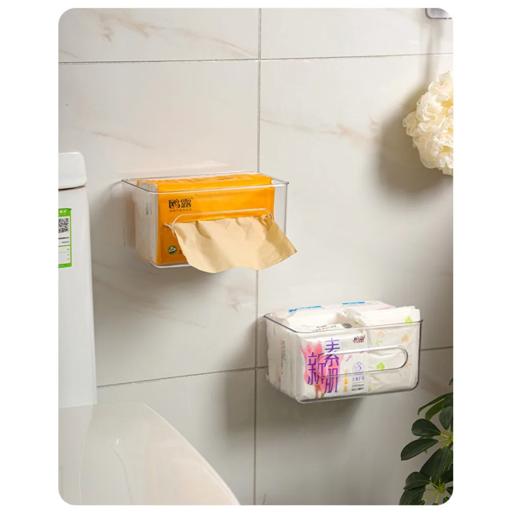 

*Wall-mounted tissue box toilet kitchen bathroom wall-mounted box