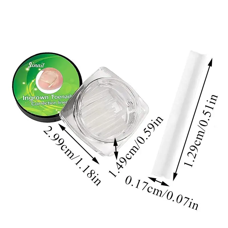 แผ่นแก้ไขเล็บขบ ยาแก้เล็บขบ แผ่นยืดเล็บเท้า บรรเทาอาการปวด อุปกรณ์แก้ไขเล็บ แท่งแก้ไขเล็บ