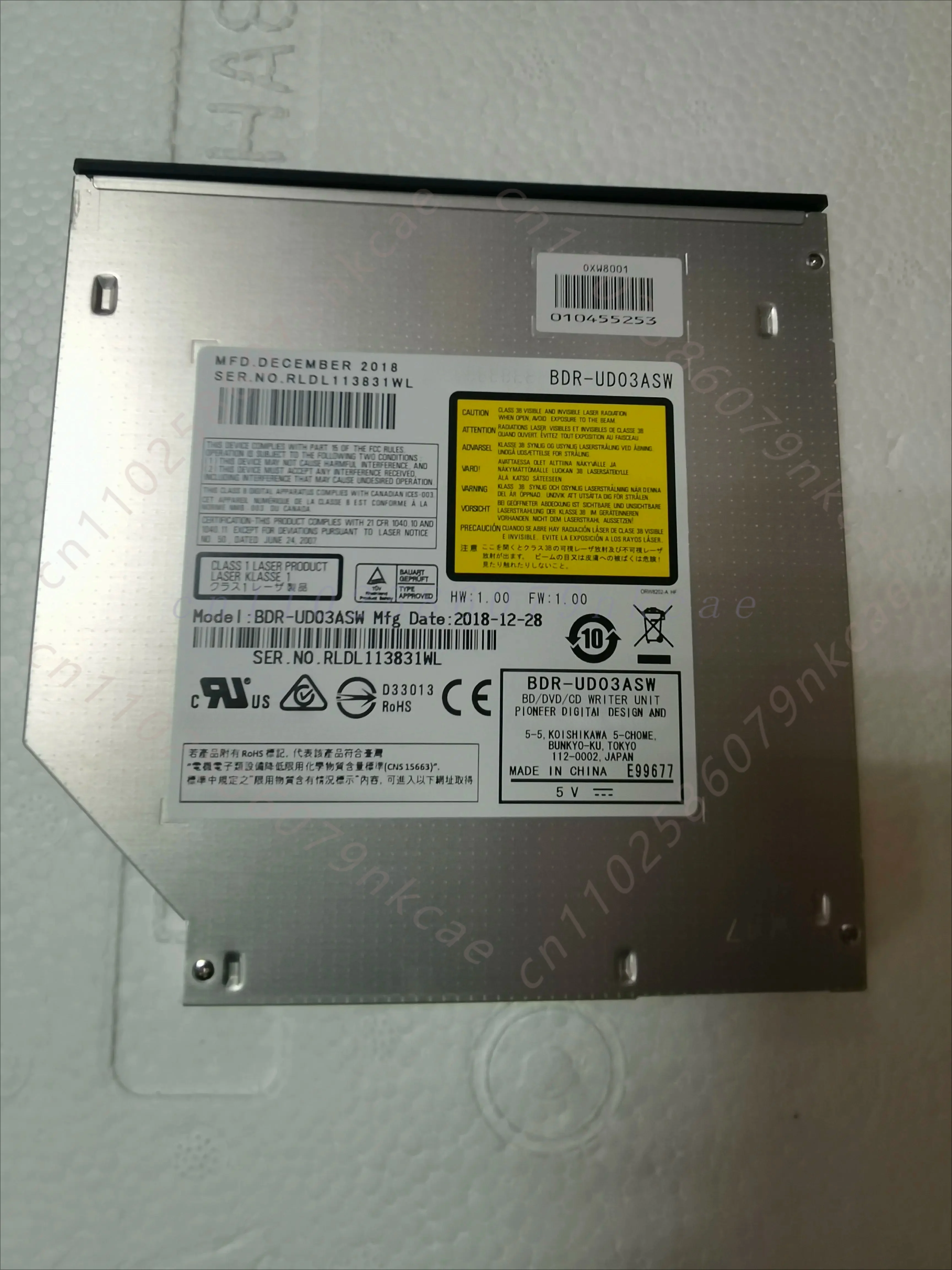 For Pioneer BDR-UD03ASW Built-in 9.5mm Blu-ray burner, Notebook Blu-ray burner