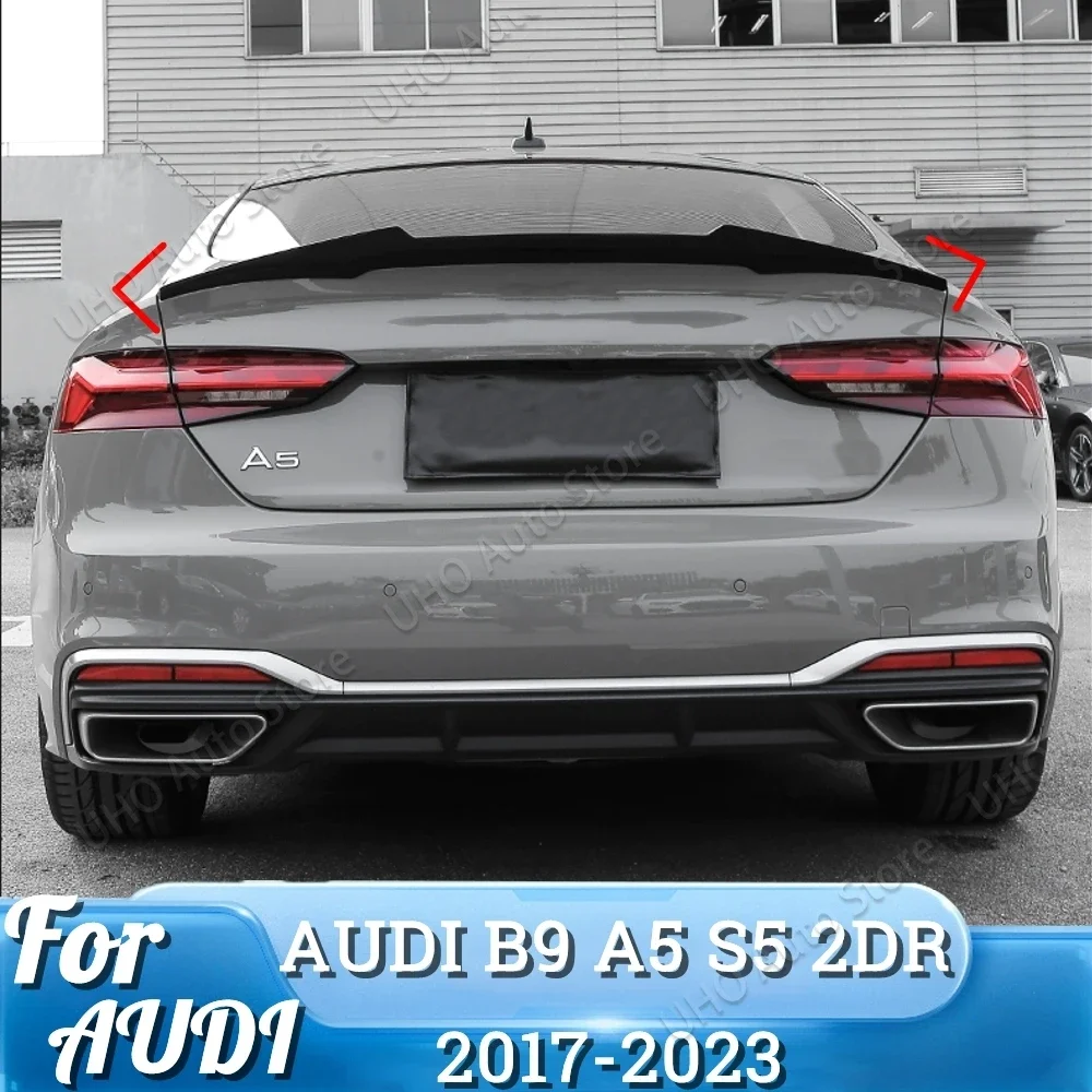 B9 A5 S5 Car Rear Trunk Spoiler Wing Tail Roof Spoiler For Audi B9 A5 S5 2 Doors 2017 2018 2019 2020 2021 2022 2023 ABS Carbon