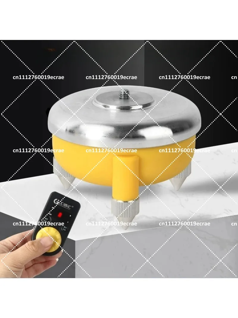 Electric Rotating Base Bracket for Laser Level and Camera, 1/4 & 5/8 Interfaces, Remote Control, Built-in 1200mAh Battery