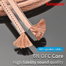 Xangsane 1.5mm²/2.5mm²/4mm²/6mm² 6N OFC high-fidelity hifi speaker cable high-performance amplifier sound cable Connecting line