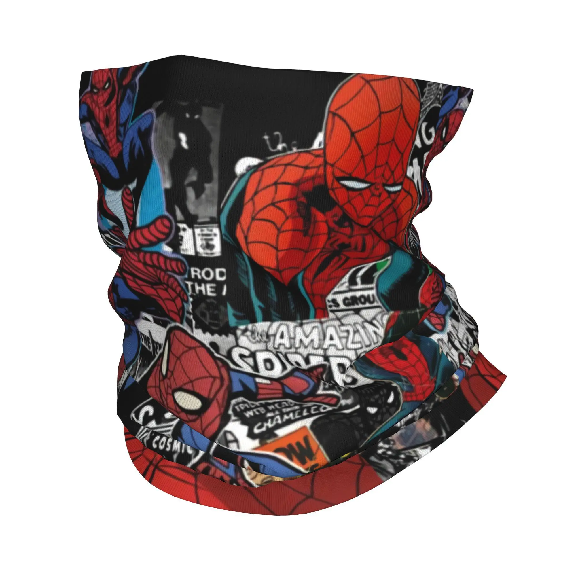 Custom Spider Man Collage Bandana Neck Gaiter for Ski Running Men Women Wrap Scarf  Headband Warmer