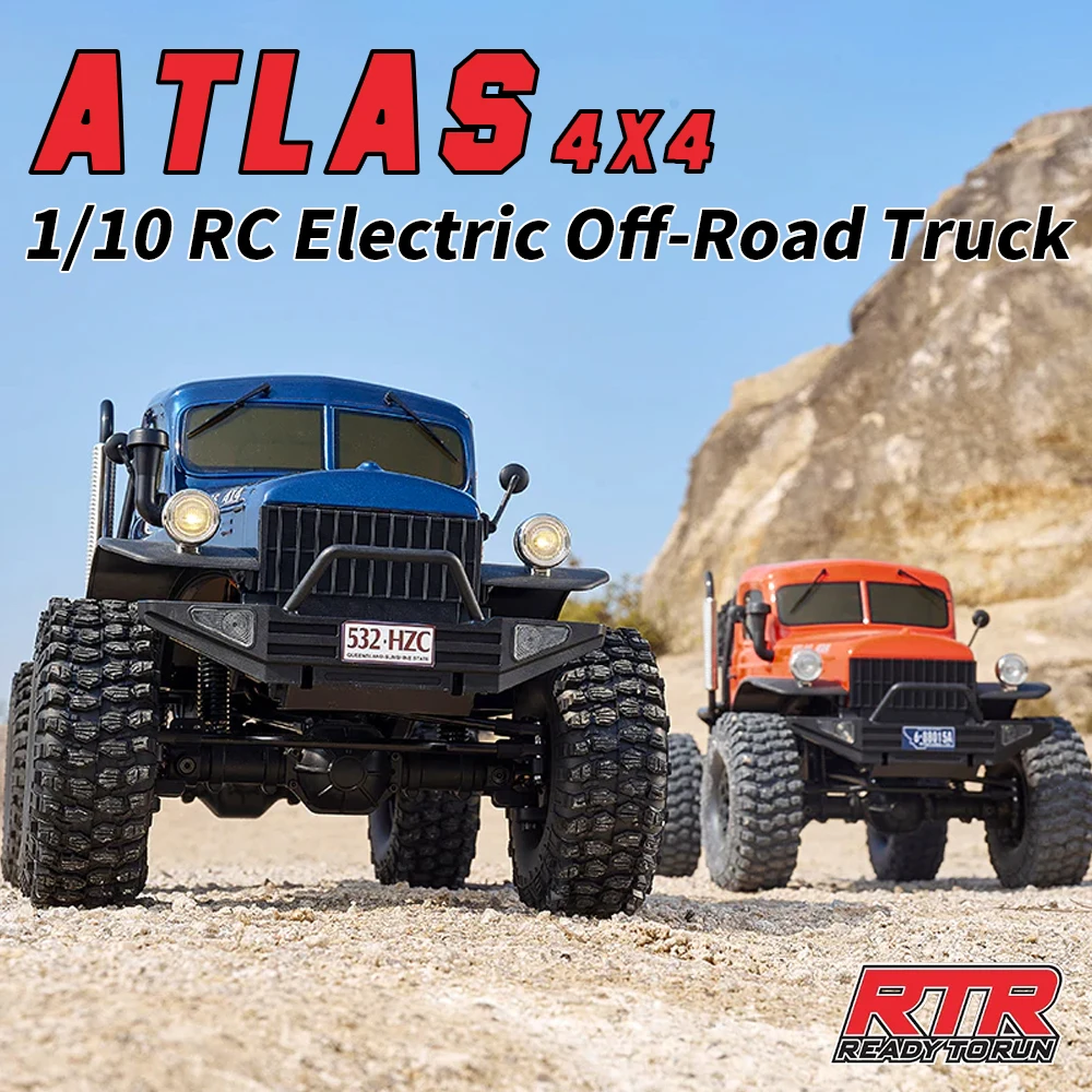 FMS 1/10 TLAS 4WD RTR RC Electric Off-Road Truck Model Cars Crawler Simulation Truck Adult Children's Toys