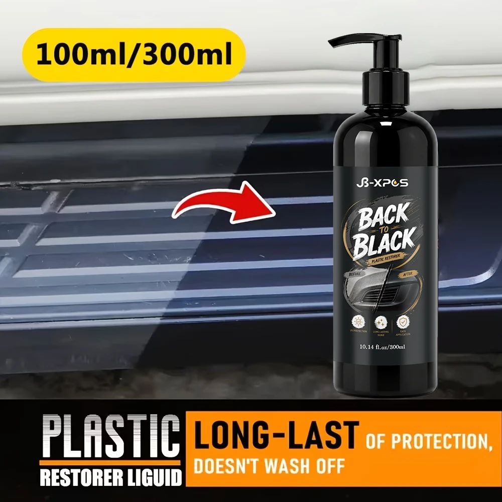 Car Plastic Trim  Restorer Back To Black Gloss Renovator Longlasting Coating Leather Restore Auto Polish Cleaning YT2018