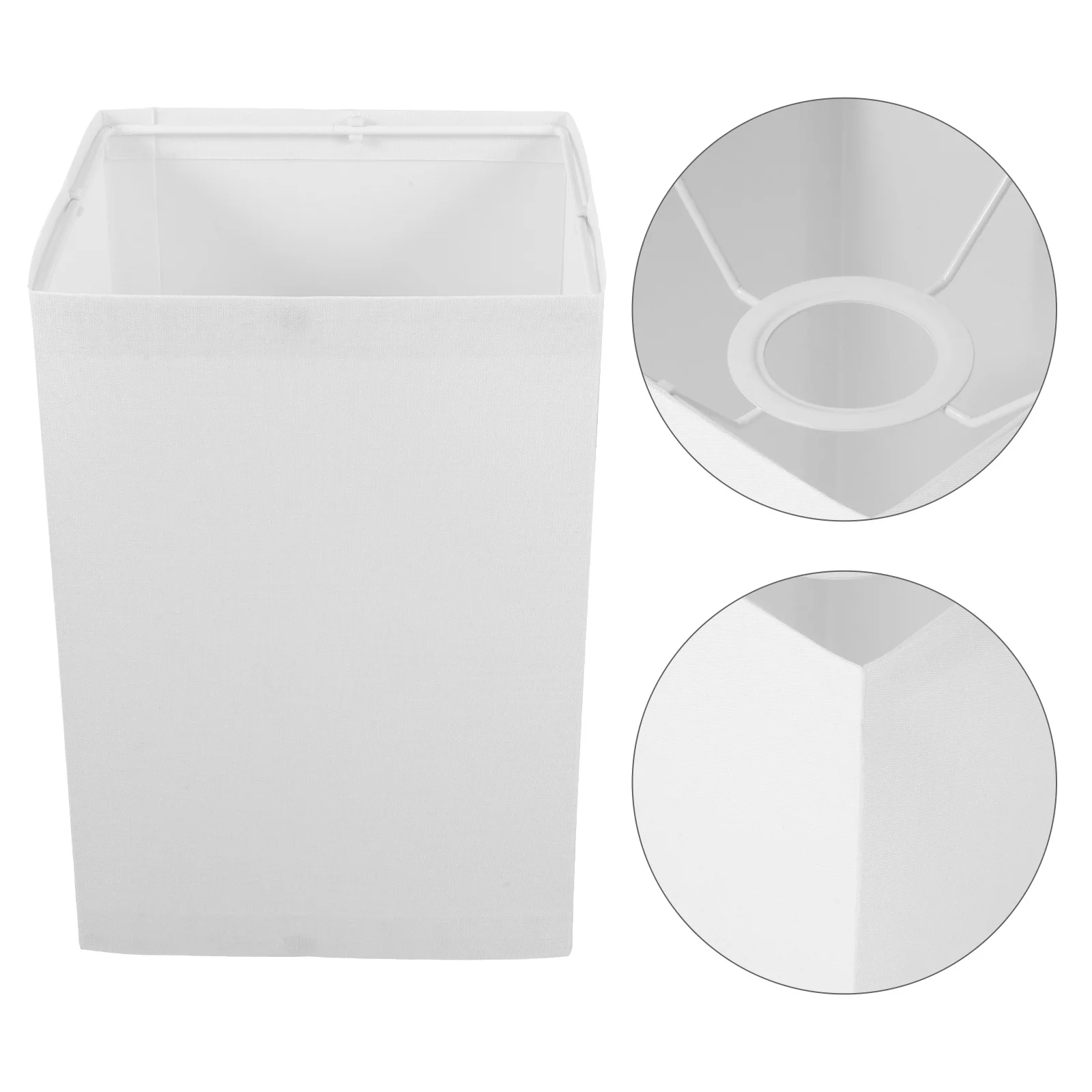 

Прямоугольный абажур 27 см х 27 см, тканевый льняной сменный чехол для настольного торшера, спальни, декор отеля E27, квадратный барабан