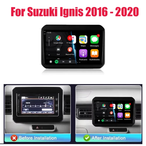 Imagen 2 del producto Android 15 Radio de coche para Suzuki Ignis 2016 - 2020 Multimedia estéreo Carplay 4G WIFI sistema de navegación GPS unidad principal Autoradio BT