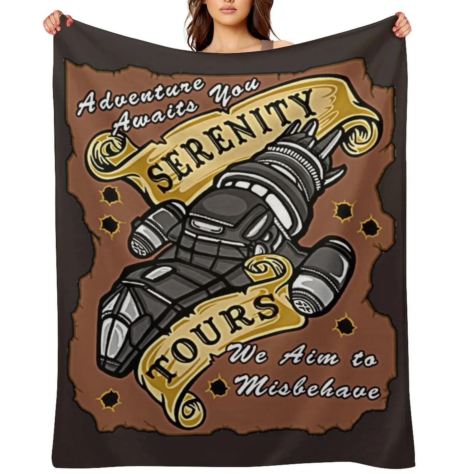

Serenity Tours Throw Blanket Furrys Giant Sofa Luxury Designer for sofa Blankets