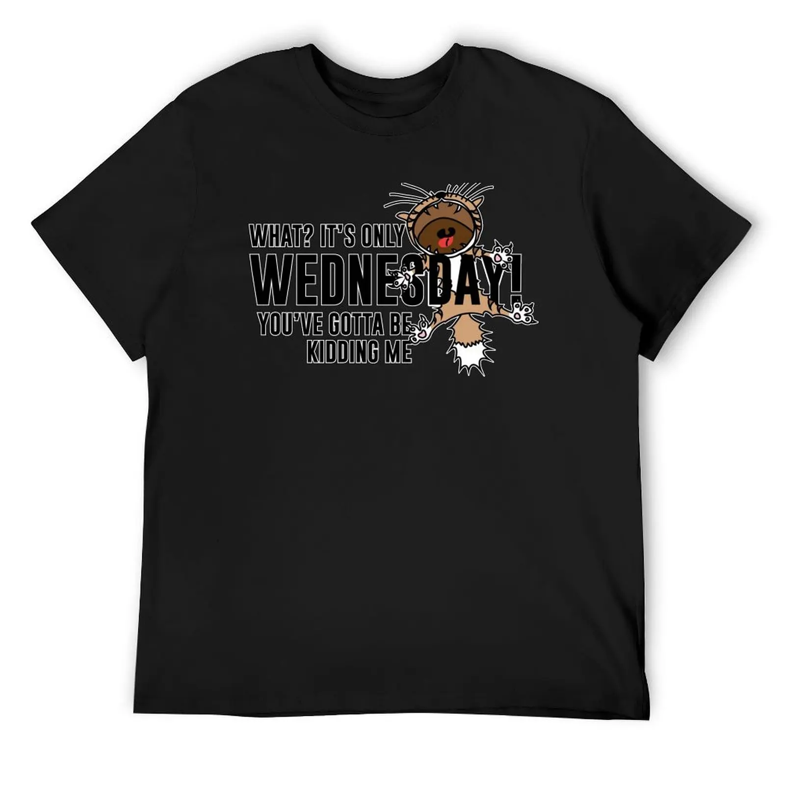 

What It's only Wednesday! You've gotta be kidding me. T-Shirt boys animal print quick-drying mens champion t shirts