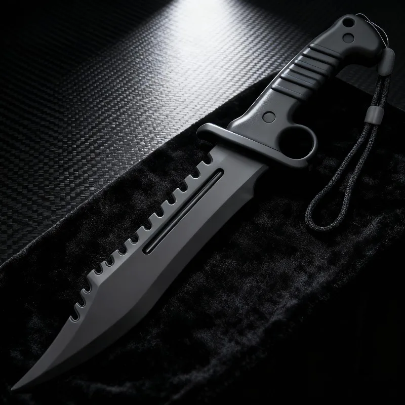 Extra-Hard Plastic Military Knife Training for Martial Arts Sparring and Combat Simulation Stage Performances Ornaments Boy Toy