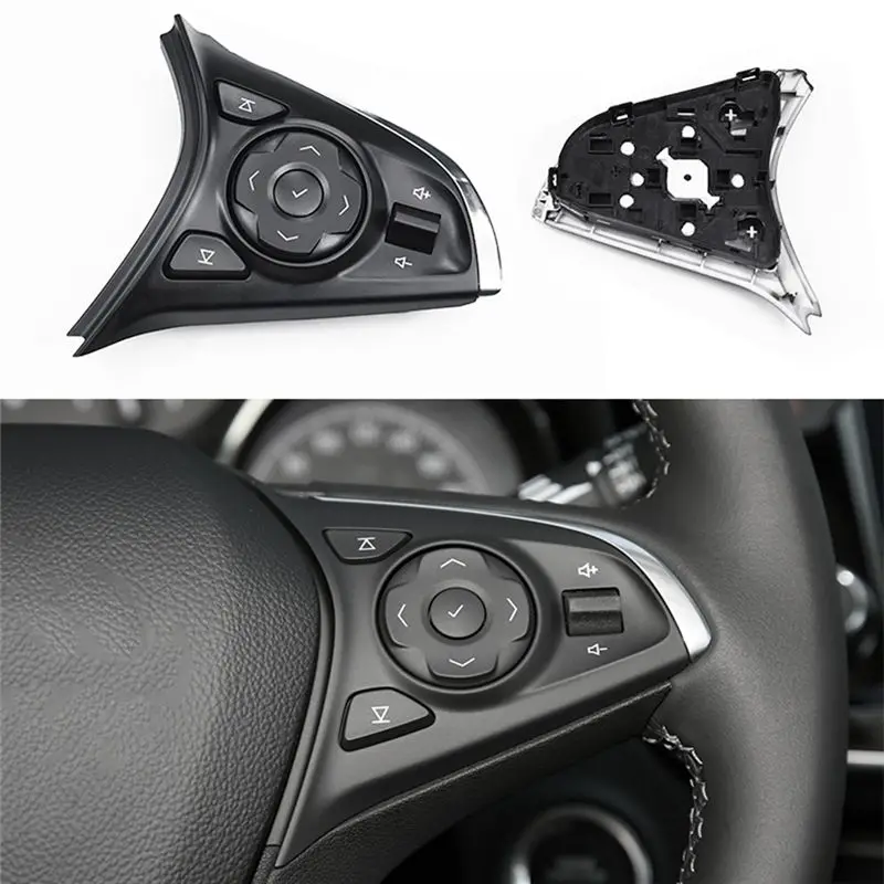 Durable-Car Steering Wheel Button Switch Cover Volume Control Housing For Buick Envision Verano Lacrosse Regal