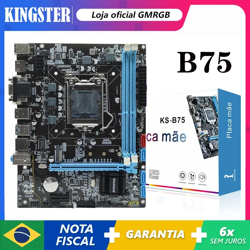 B75 Motherboard Lga 1155 Ddr3 Memory Sata Iii Usb 3.0 for Intel Lga1155 Core I7 I5 I3 Celeron Cpu Desktop Mainboard Placa Mae