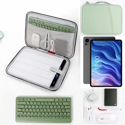 Tablet Storage Bag for Teclast T60 Waterproof Sleeve Multi Pockets Carry Case Handle Zip Pouch for Cable Mouse Keyboard Phone