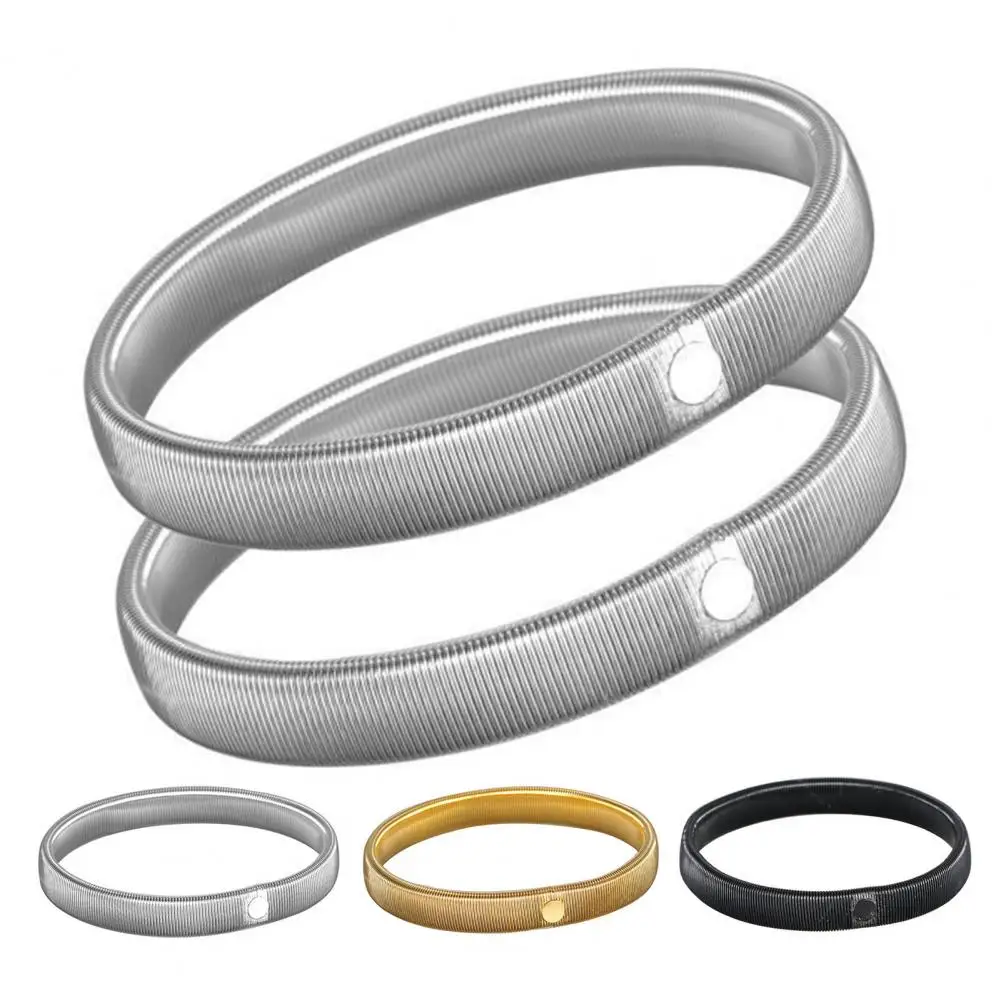 2pcs Men Elasticated Arm Band Unisex Elasticated Shirt Sleeve Holder Stretchy Elastic Metal Sleeve Garters Clothing Accessories