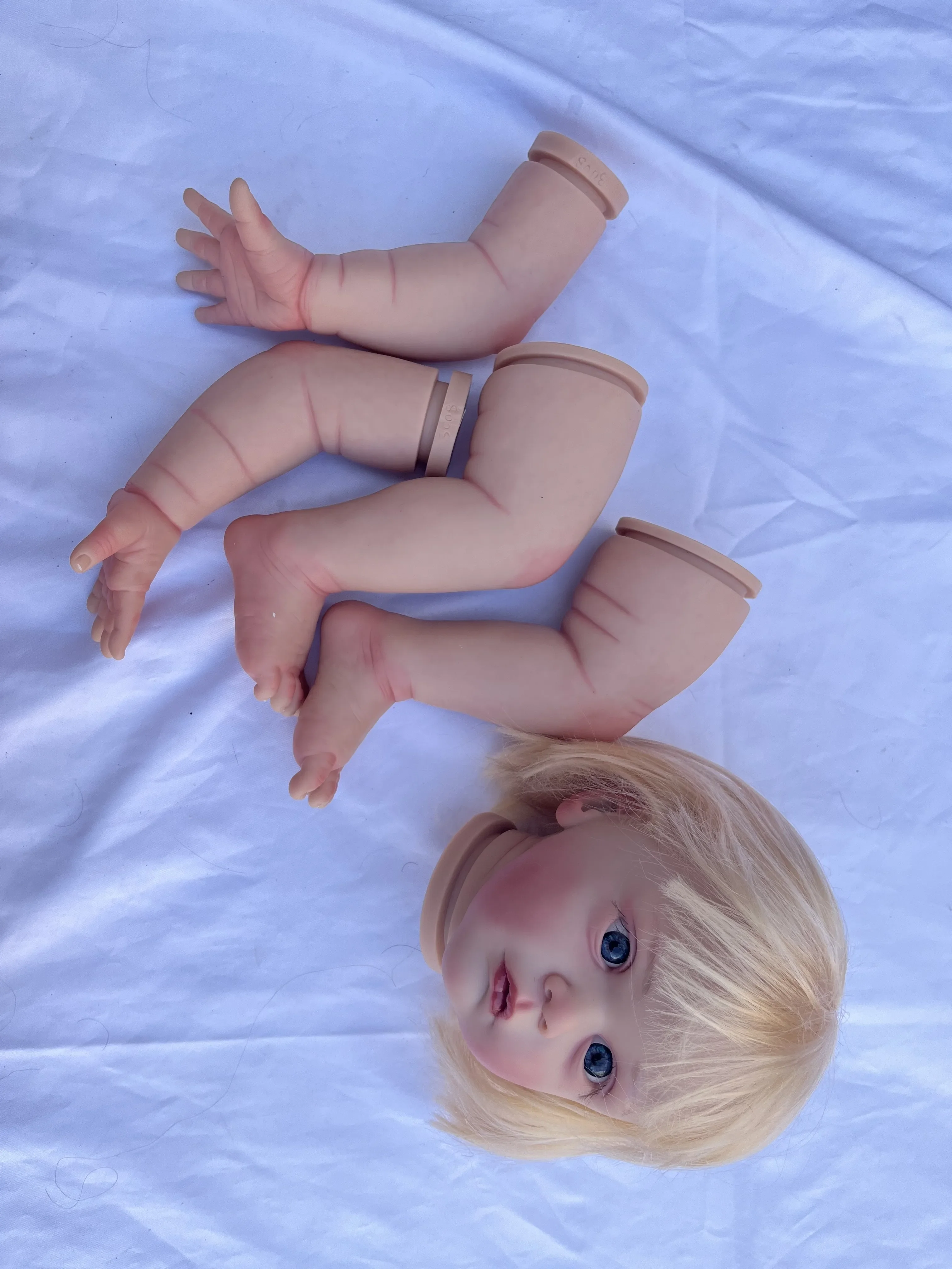 DLS Customized Limited Supply 24inch Reborn Baby Mattia With Hand-Rooted Hair Real Pics DIY Part Christmas Gift
