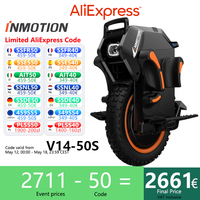 EU Stock INMOTION SCV Adventure V14 Electric Unicycle 134V 2400Wh 50S 4000W Motor EUC Smart Monocycle 70KM/H Speed E-unicycle