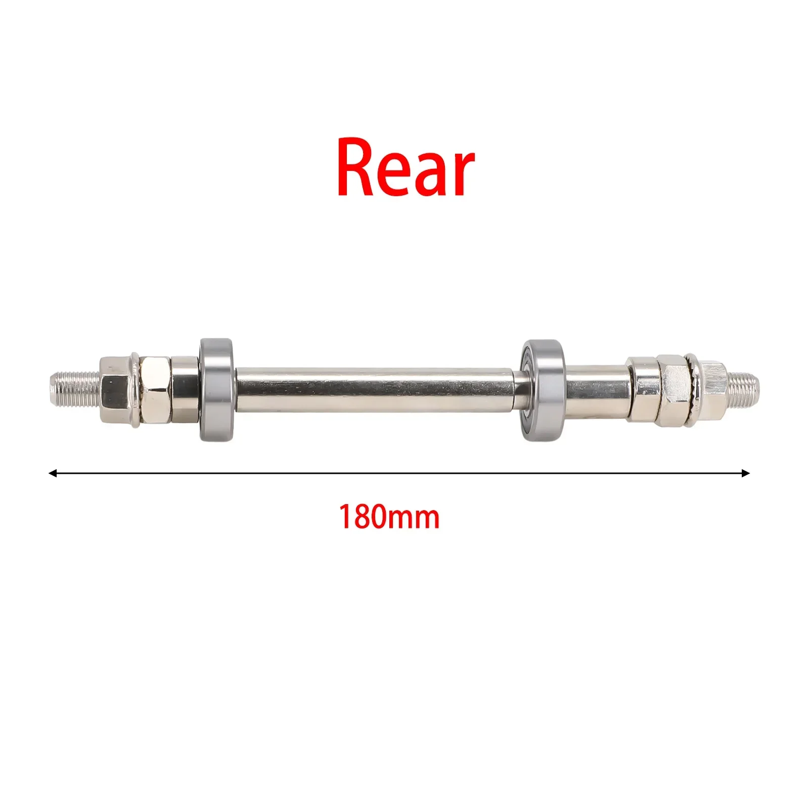 14cm Bicycles Wheel Hub Axle Front Rear 6000/6200 Bearing Solid Shaft Bicycles Axle Lever Bicycles Accessories Hub Axle Metal