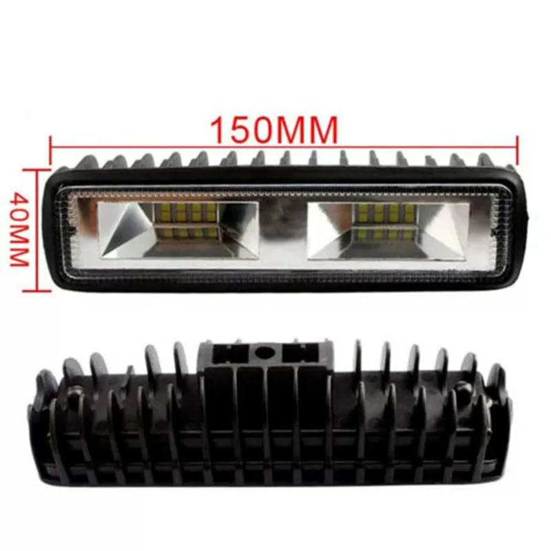 Luces LED de trabajo para coche, faros delanteros para motocicleta, camión todoterreno, foco de aleación de aluminio de alta calidad, 48W, 16LED