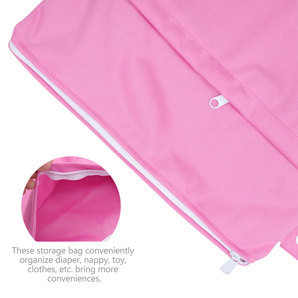 

Набор из 2 водонепроницаемых сумок для подгузников с двойными молниями, из прочного материала, для легких поездок, прогулок, кемпинга, ежедневного использования, путешествий
