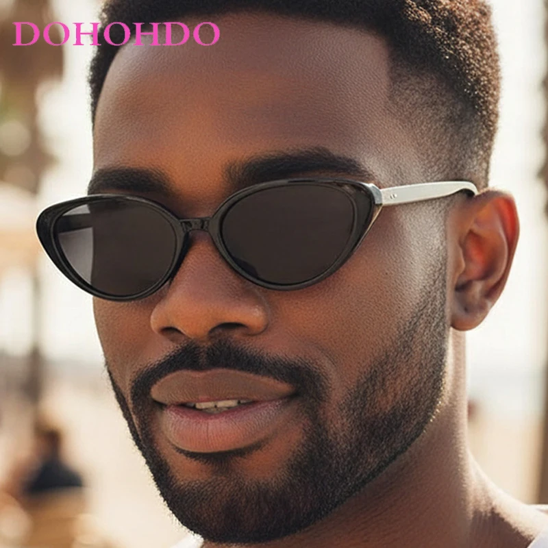 الرجعية إطار صغير Y2K عين القط الأرز مسمار النساء النظارات الشمسية الفاخرة مصمم الكلاسيكية الرجال ظلال القيادة السفر نظارات Очки UV400