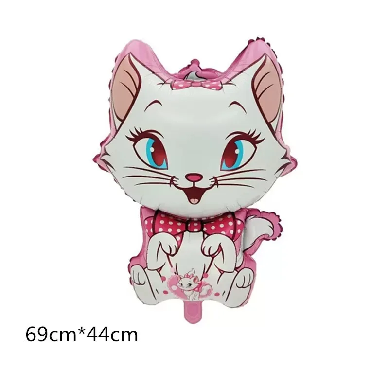 Marie Cat Balloons Set 32inch Number Balloon Girls Favor Birthday Party Decoration Disney Marie Cat Foil Lots Globlos Supplies