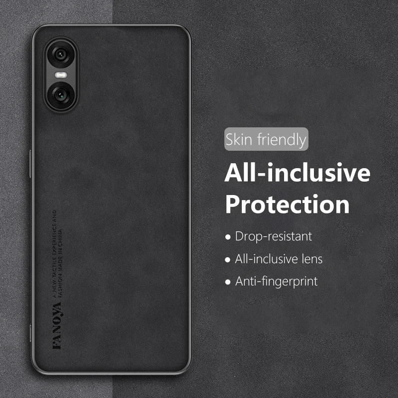 Leather Case for Sony Xperia 10 1 VI 5 IV V Luxury Frosted Silicone Protection Phone Cover Xperia10VI Xperia1VI Xperia5IV Coque