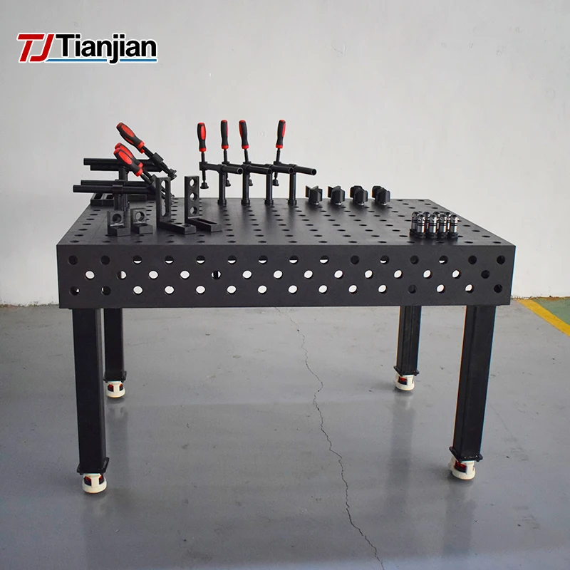High Quality TJ Brand D28 3D Welding Table Modular Steel Heat Nitrogen Treated Flexible Clamping System Precision Metal 2 Years