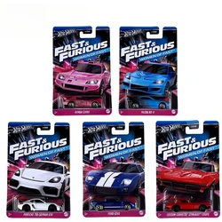 Genuine Hot Wheels Car Fast & Furious 1:64 Boys Toys Diecast Ford GT40 Corvette Stingray Coupe Honda Mazda Model Birthday Gift