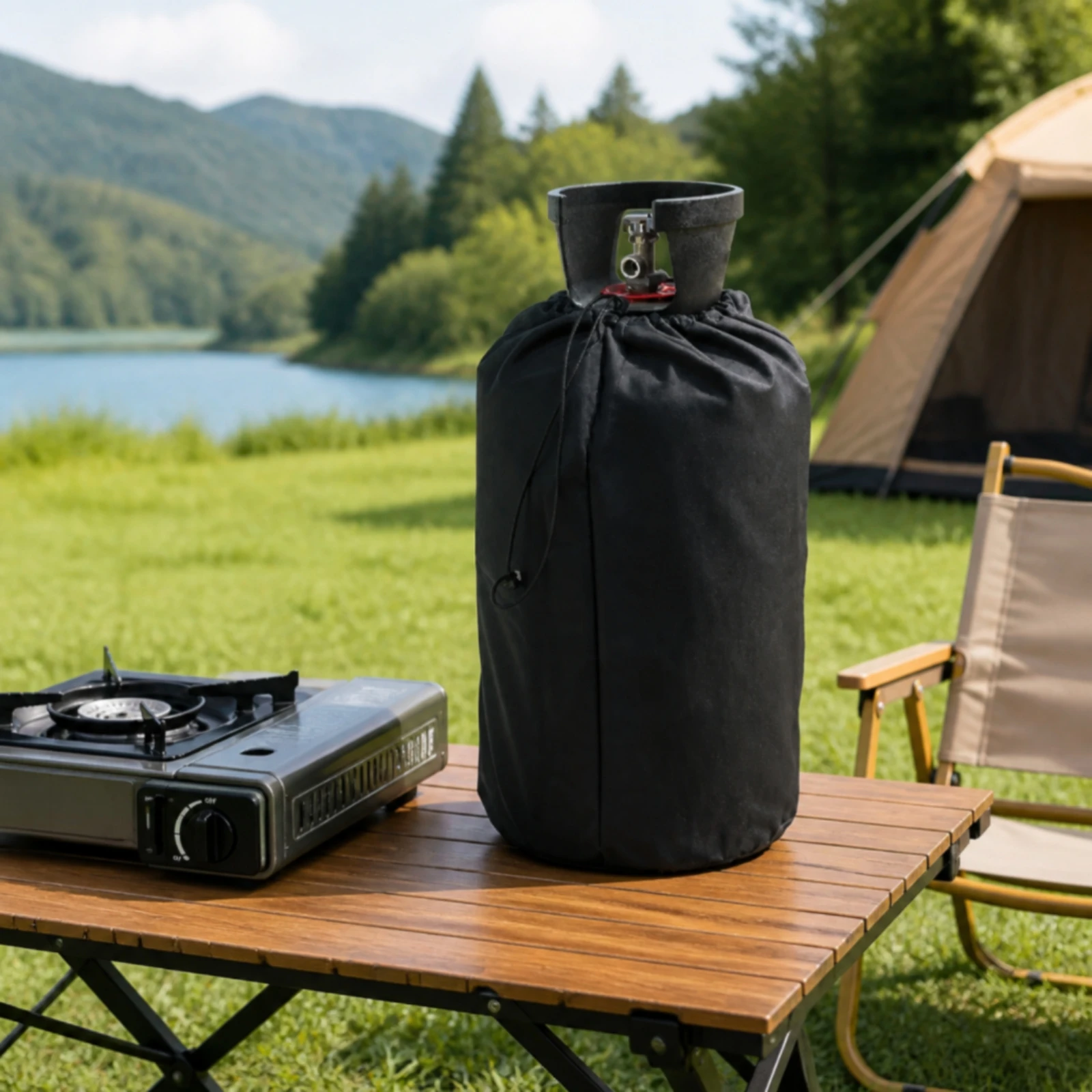 Propane Tank Cover Dustproof Gas Cylinder Cover Cylinder Storage Bag Weatherproof Storage Bag Sturdy for Grillers, Camping