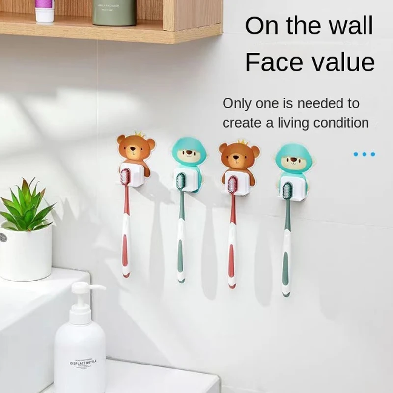 Toothbrush Rack No Punching Electric Toothbrush Rack Couples Double Wall Suction Wall Hanging Toothbrush Rack Simple And Stylish