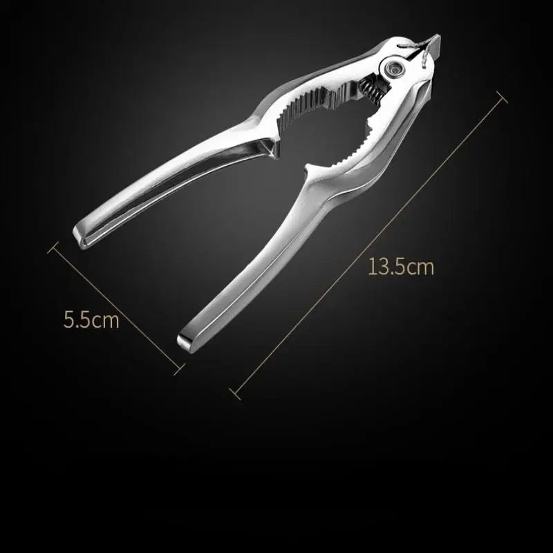 Oyster Opener Tool Seafood Cracker Clam Opener Kitchenware Zinc Alloy Shucker Stainless Steel Clam Opener Tool Kitchen Gadget