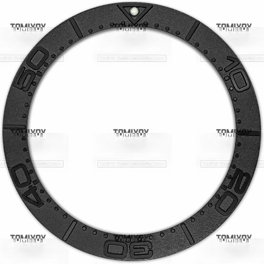 Bisel inclinado convexo de acero inoxidable para relojes mecánicos para hombres, 38mm, oro, plata, negro, oro rosa, apto para la serie Omega HaiMa300