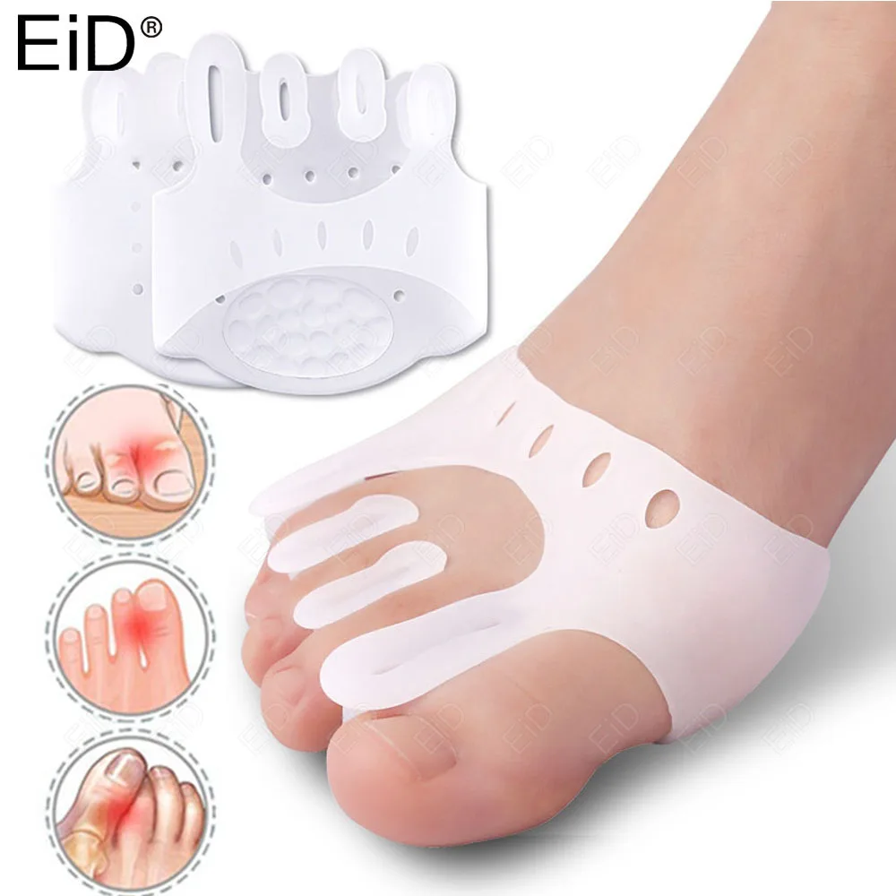 EiD Five Toe Protectors Sleeve Bunion Pads Cushion Breathable Toe Guards Silicone Toe Covers For Protection Of Ingrown Toenails