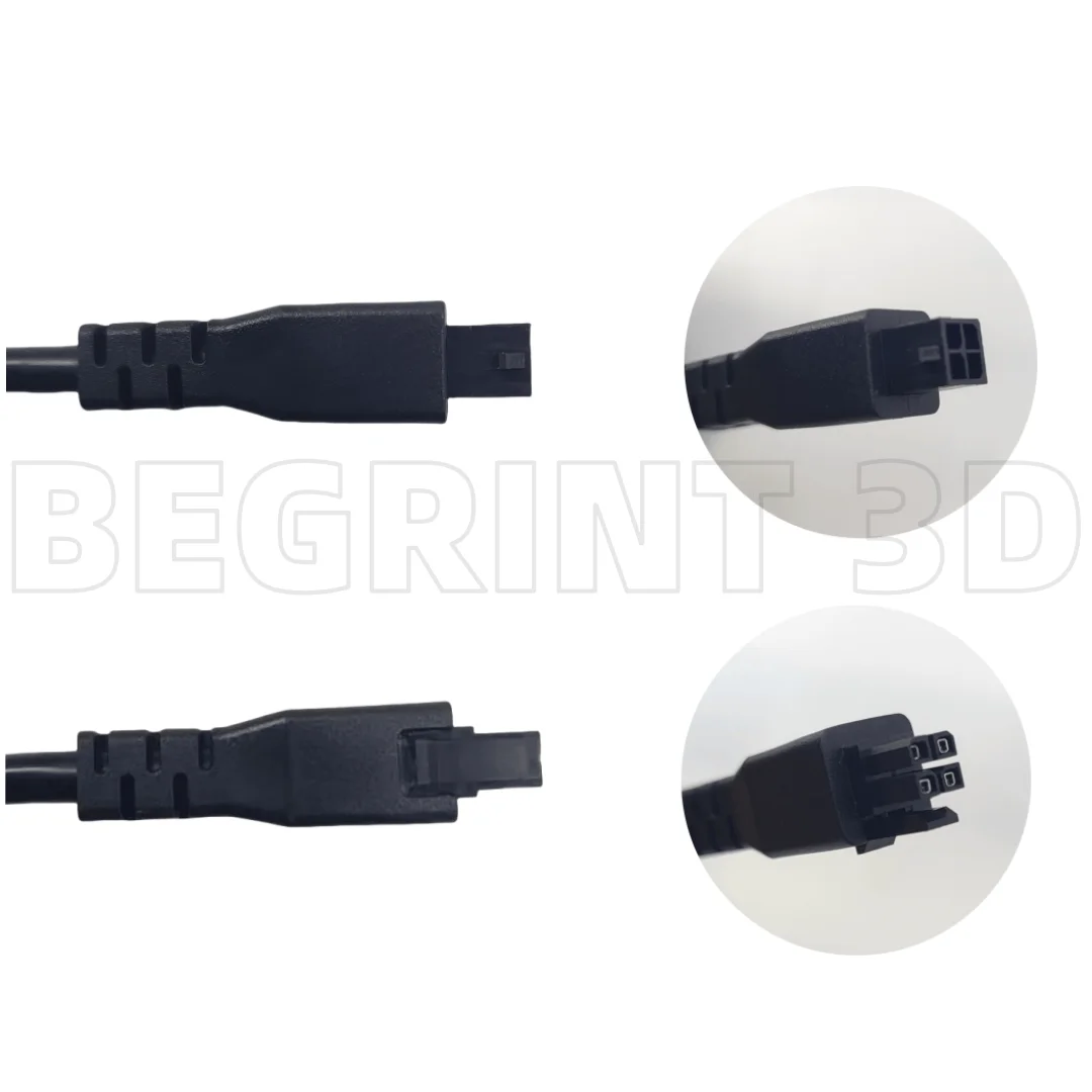 For Bambu lab A1/A1mini 3D Printer AMS Lite 1M 4-pin Extension Cable With Magnetic ring for bambulab A1 A1mini AMS Update parts