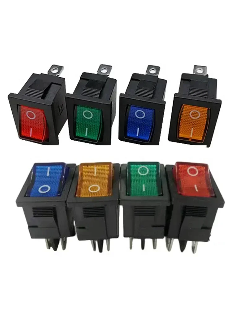 5/20 pièces KCD1 interrupteur d'alimentation en forme de bateau ON OFF 10A 125V 6A 250V 2Pin/3Pin/4Pin interrupteurs à bascule 15*21mm